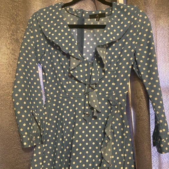 Blue polka dot dress from misguided - Picture 5 of 16